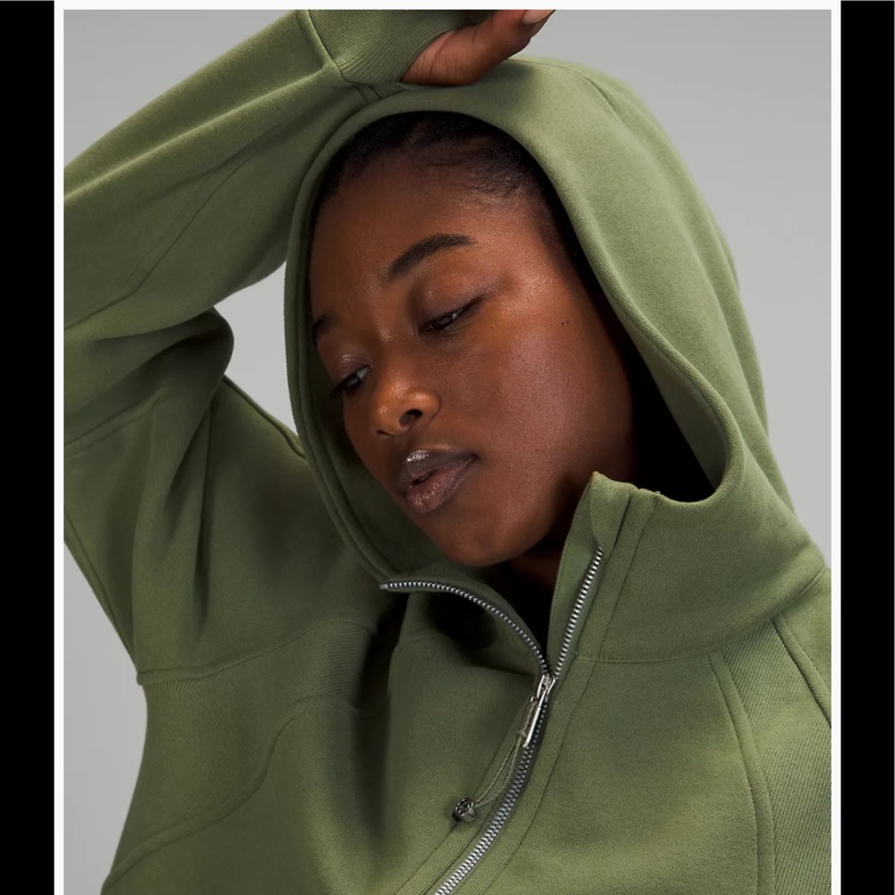 💚LULULEMON SCUBA HOODIE FULL ZIP-GREEN TWILL-M/L-XL/XXL💚 - Picture 11 of 16